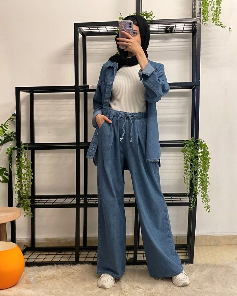 Casual Denim Set - Eva Fashion - Online Clothing Strore for Women