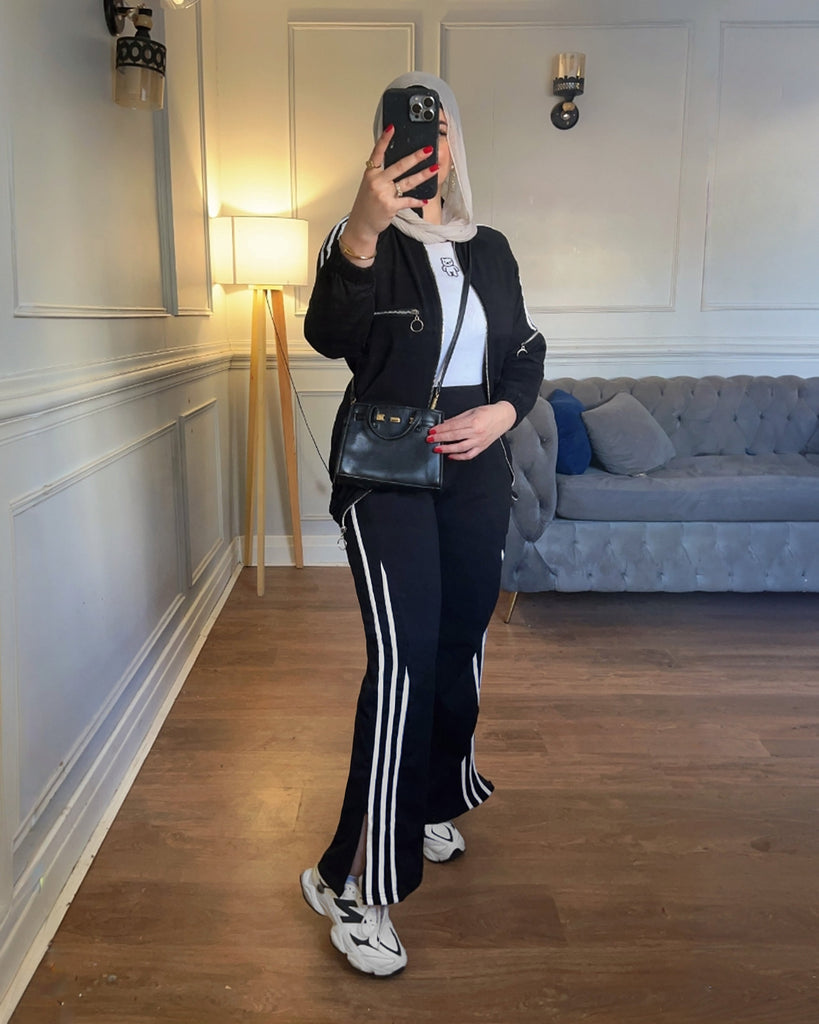 Triple Striped Tracksuit  - Eva Fashion - Online Clothing Strore for Women