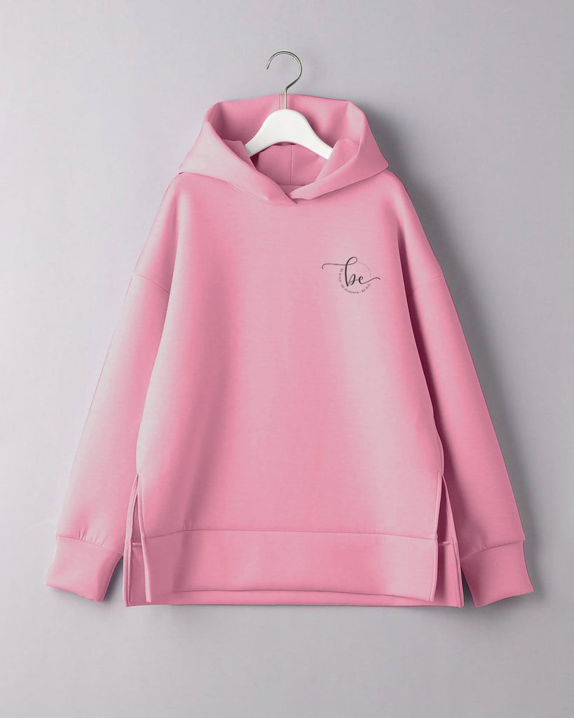 Letter Graphic Side Split Sweatshirt