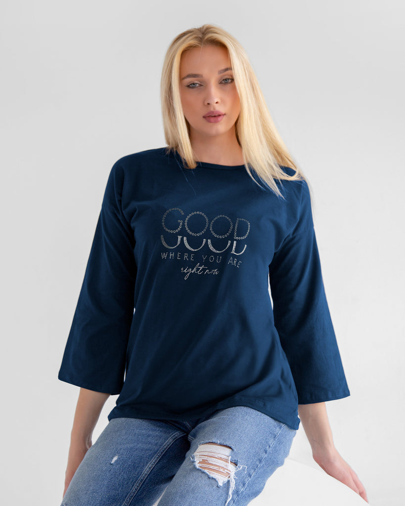 Oversized Letter Graphic T-Shirt